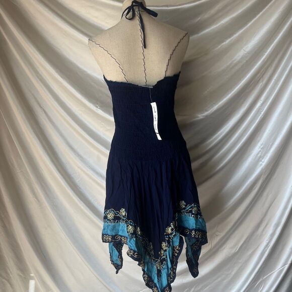 L.S.I Deadstock Fairy indie cottage halter flowy dress - Picture 6 of 7